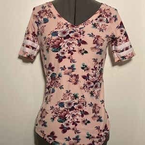 Pink Floral No Boundaries T-shirt